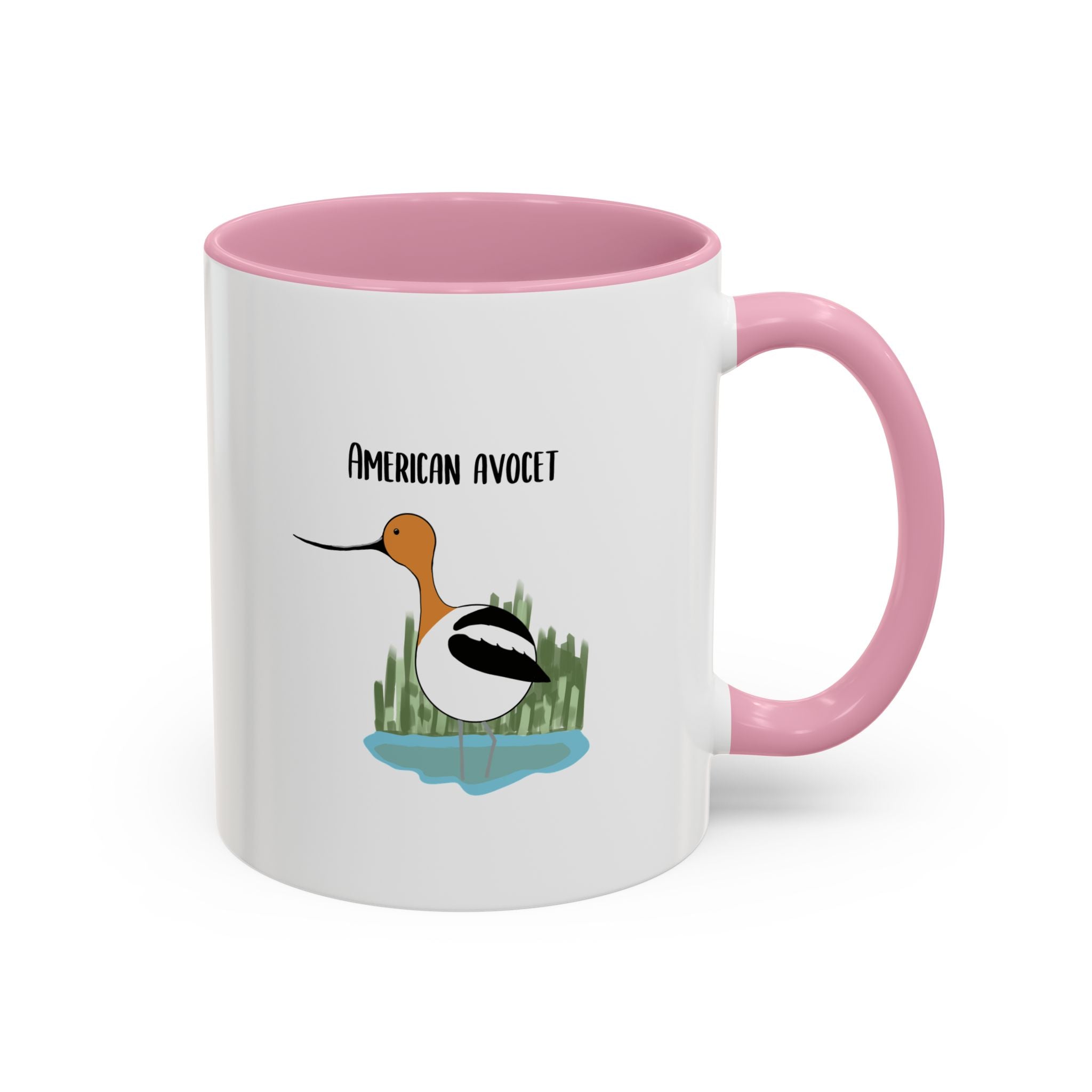 American Avocet Coffee Mug — Colorful Bird Illustration (11oz, 15oz)