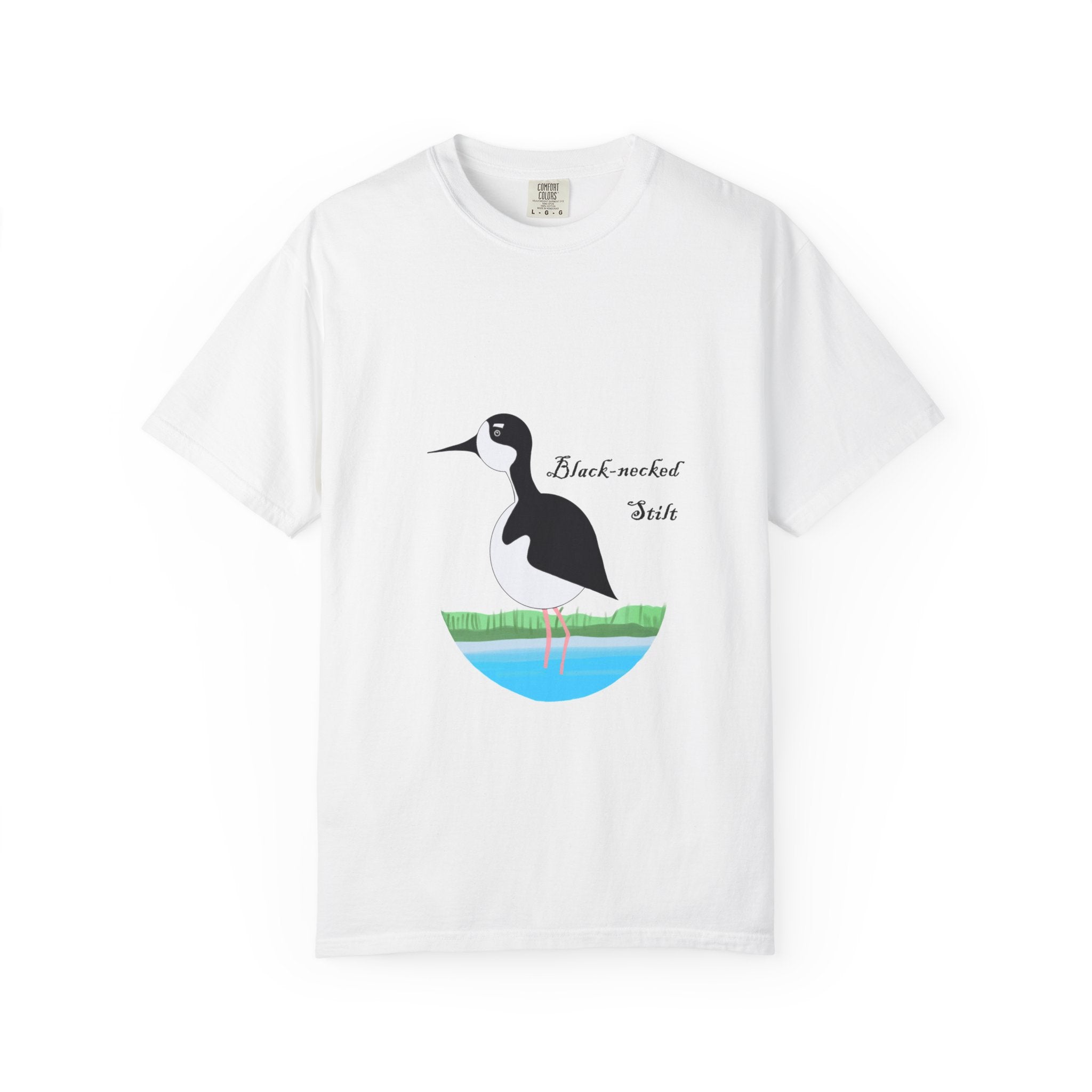 Black-necked Stilt T-Shirt – Birdwatching Nature Tee