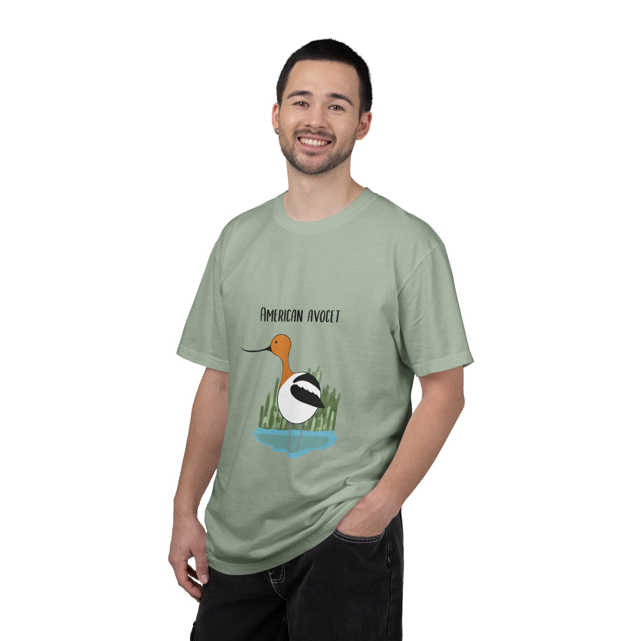 American Avocet Bird T-Shirt — Graphic Shorebird Nature Tee