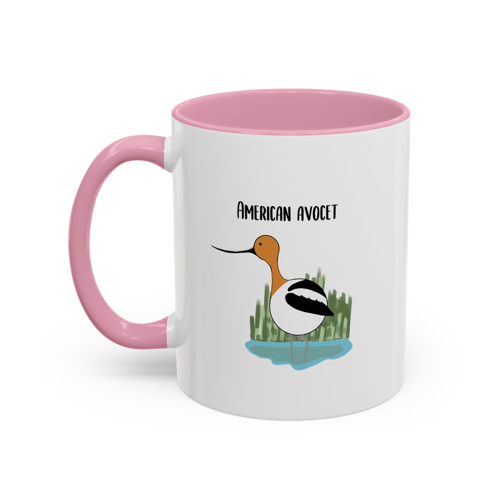 American Avocet Coffee Mug — Colorful Bird Illustration (11oz, 15oz)