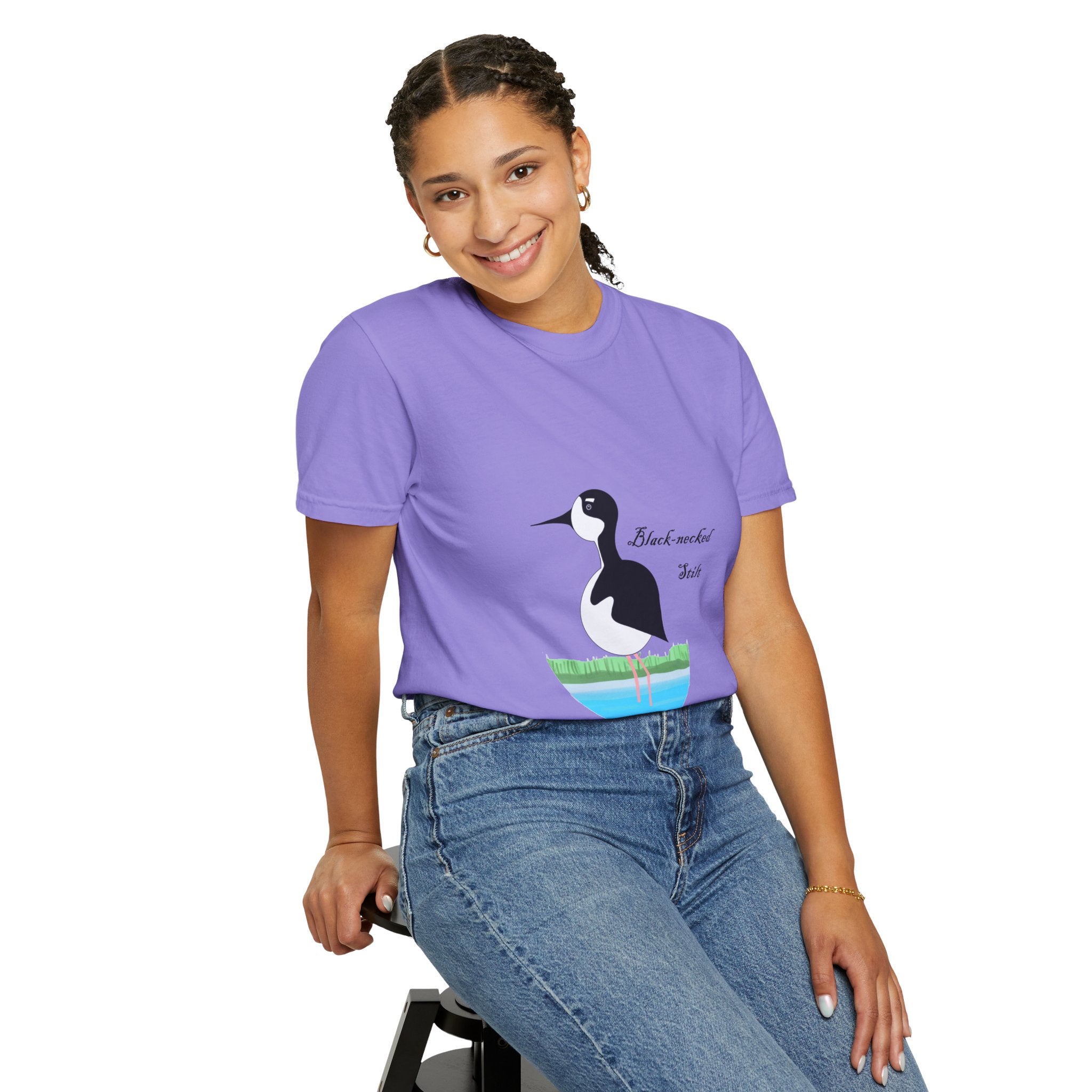 Black-necked Stilt T-Shirt – Birdwatching Nature Tee
