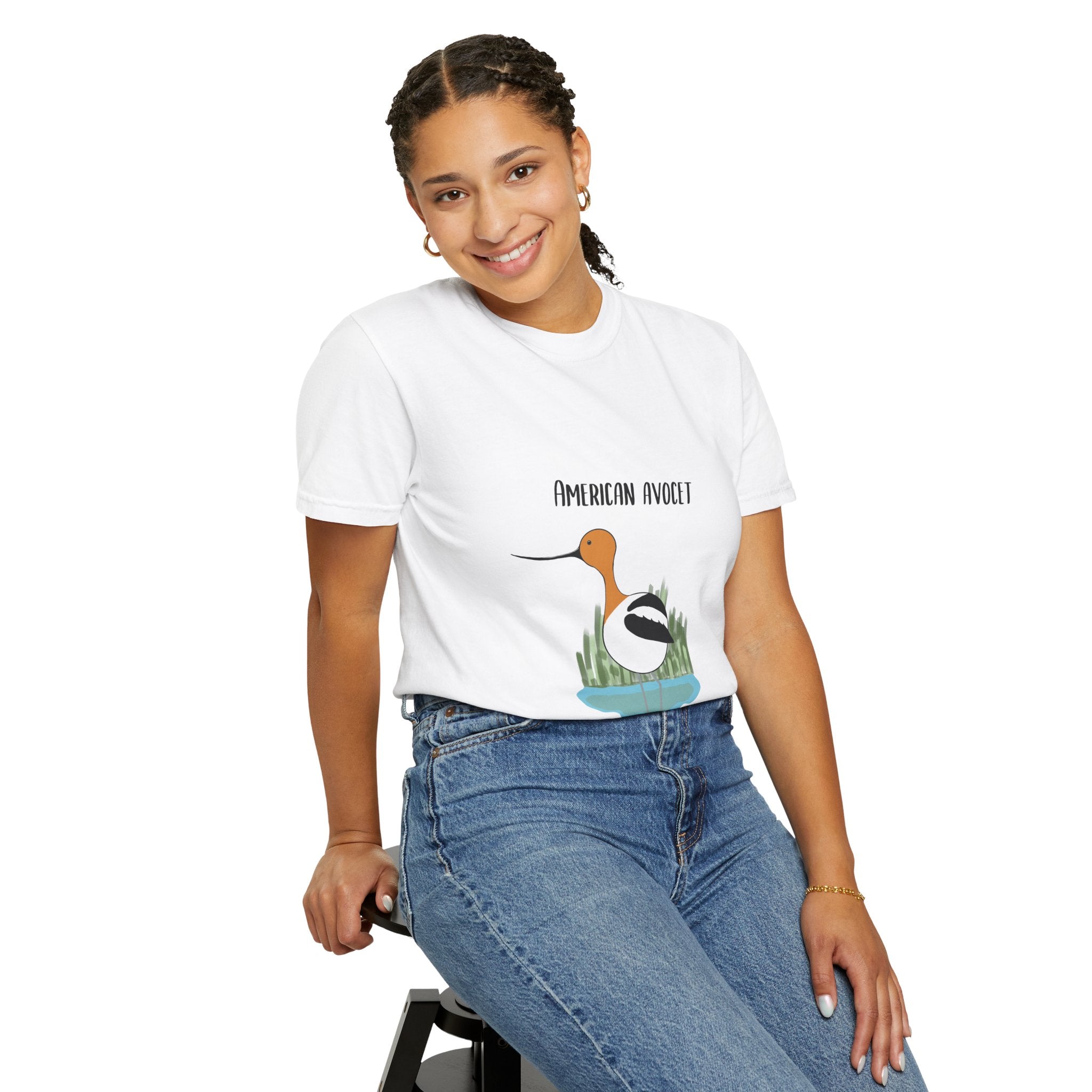 American Avocet Bird T-Shirt — Graphic Shorebird Nature Tee