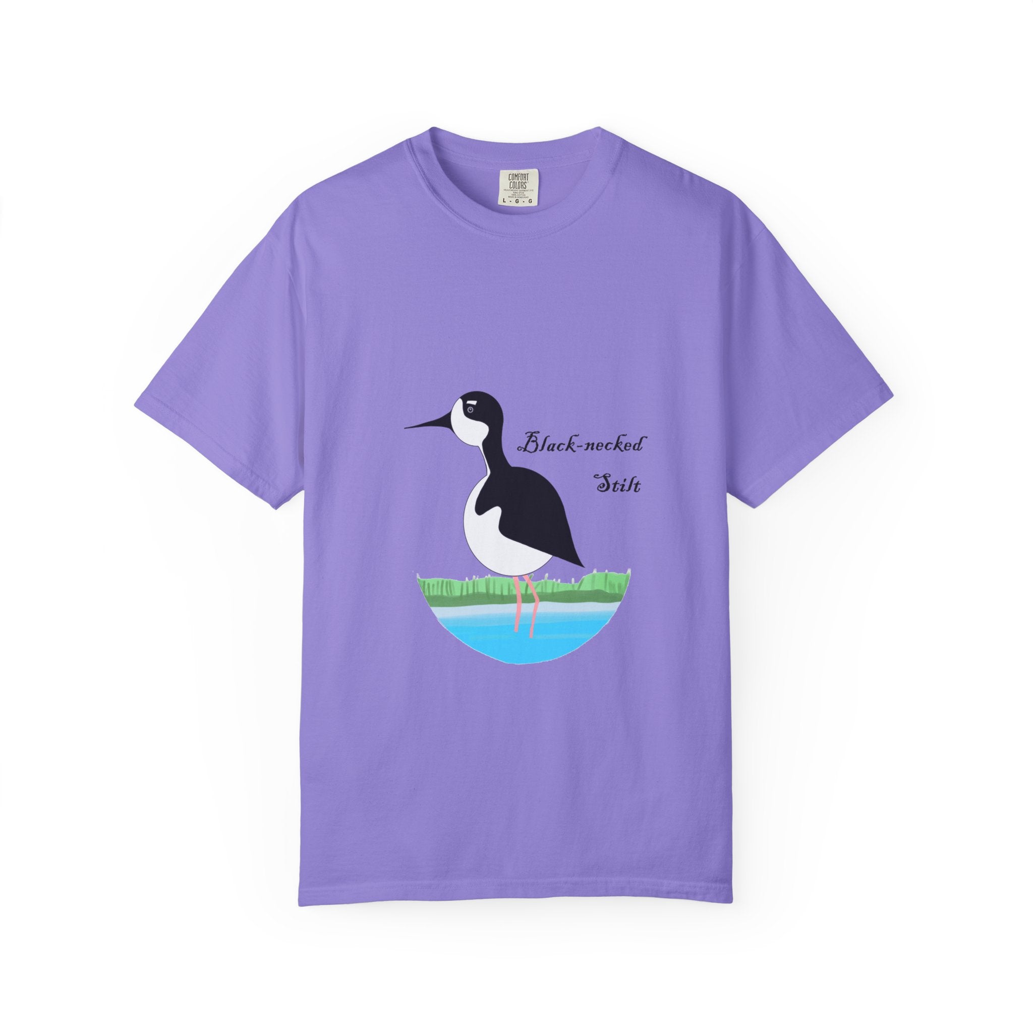Black-necked Stilt T-Shirt – Birdwatching Nature Tee