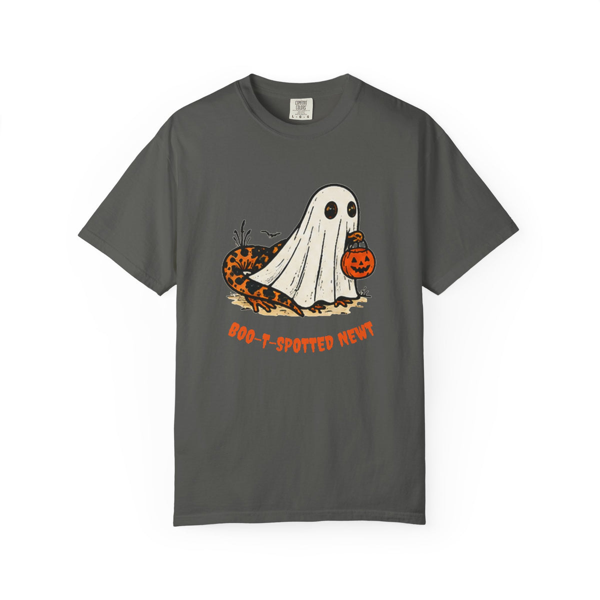 Boo-t-Spotted Newt T-Shirt — Cute Halloween Ghost Newt Tee