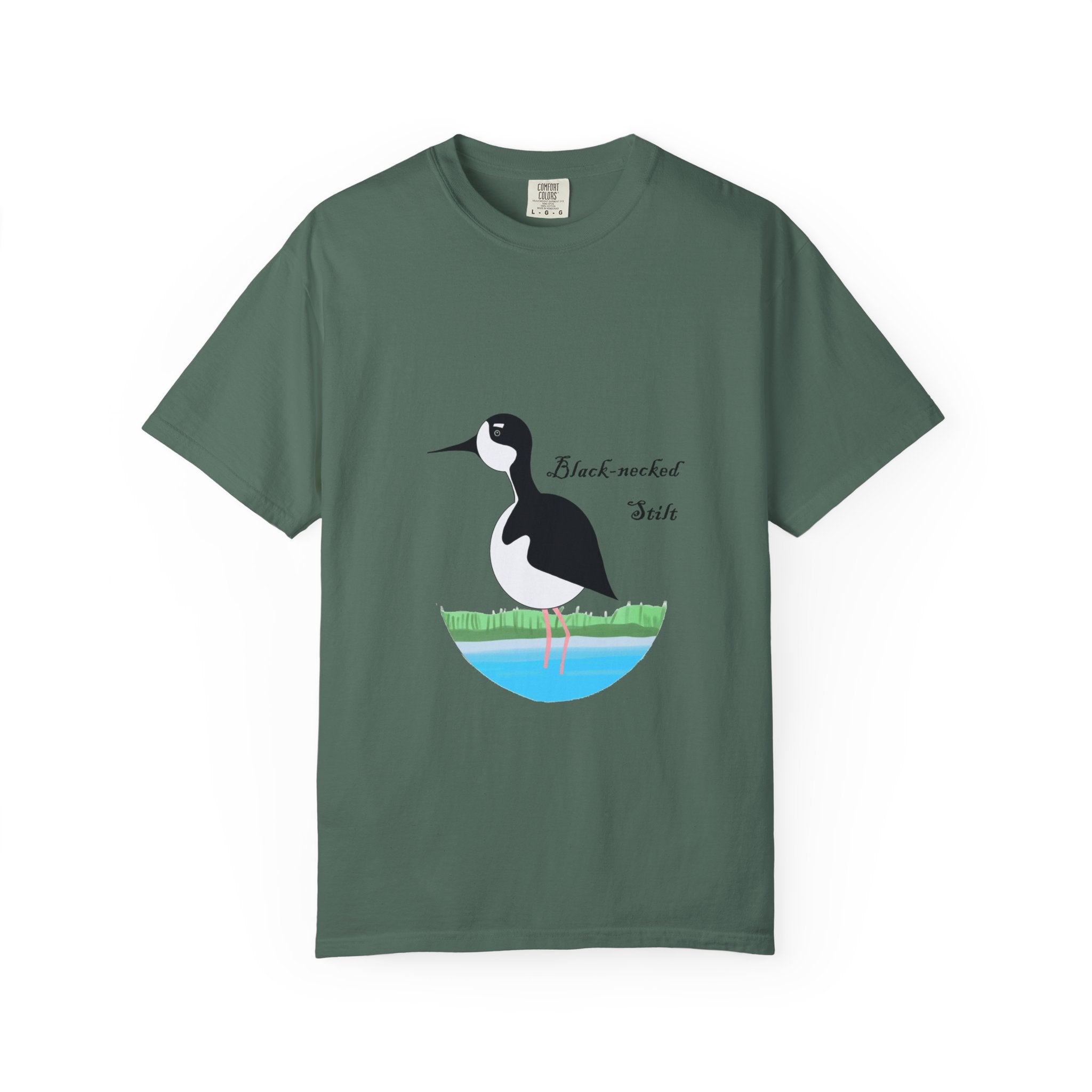 Black-necked Stilt T-Shirt – Birdwatching Nature Tee