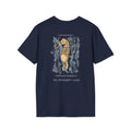 Lined Seahorse T-Shirt — “Nature Doesn't Do Straight Lines” Coastal Illustration