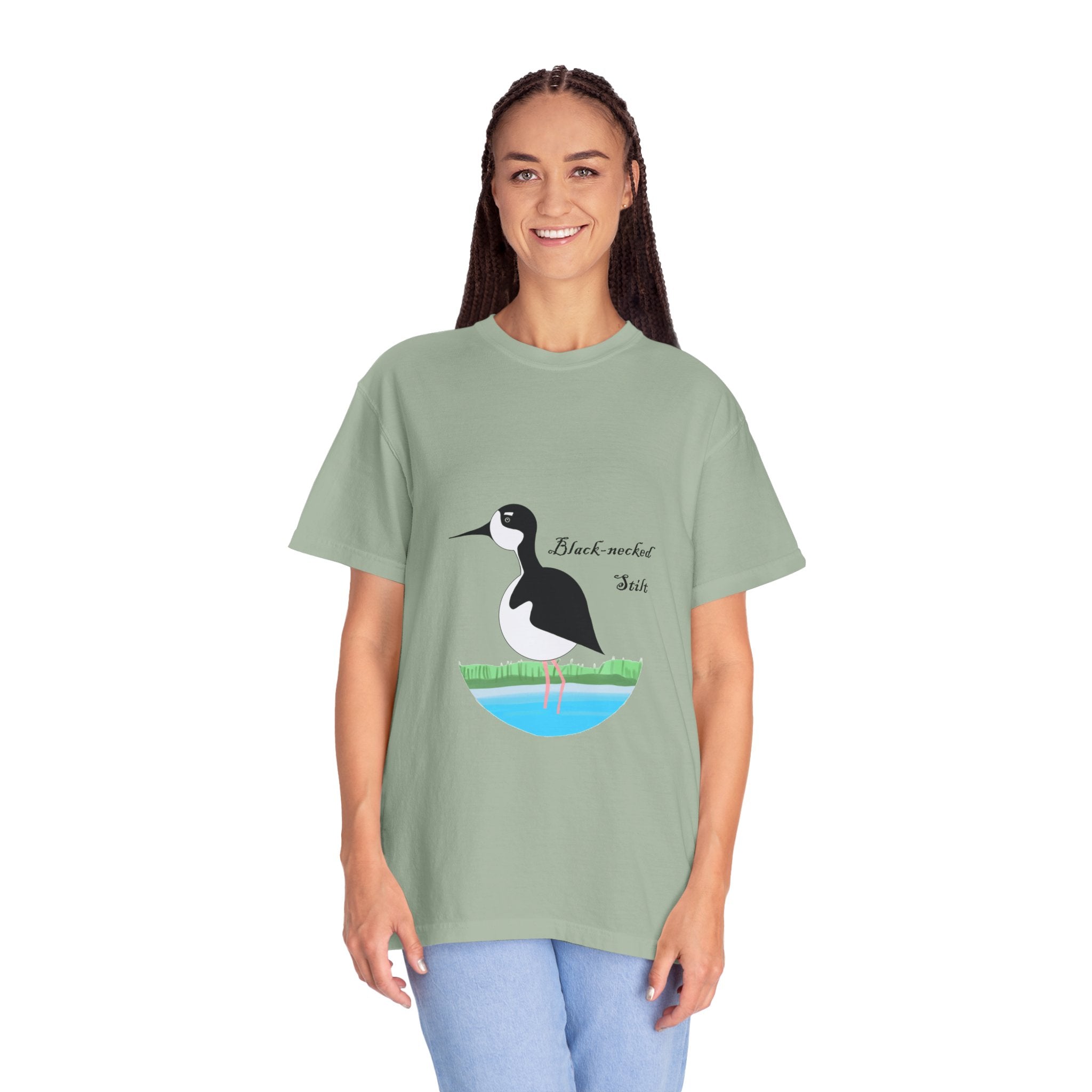Black-necked Stilt T-Shirt – Birdwatching Nature Tee