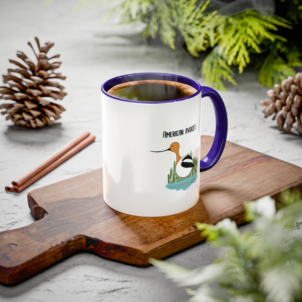 American Avocet Coffee Mug — Colorful Bird Illustration (11oz, 15oz)