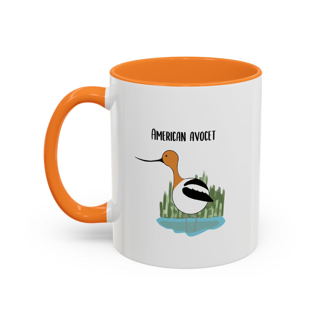 American Avocet Coffee Mug — Colorful Bird Illustration (11oz, 15oz)