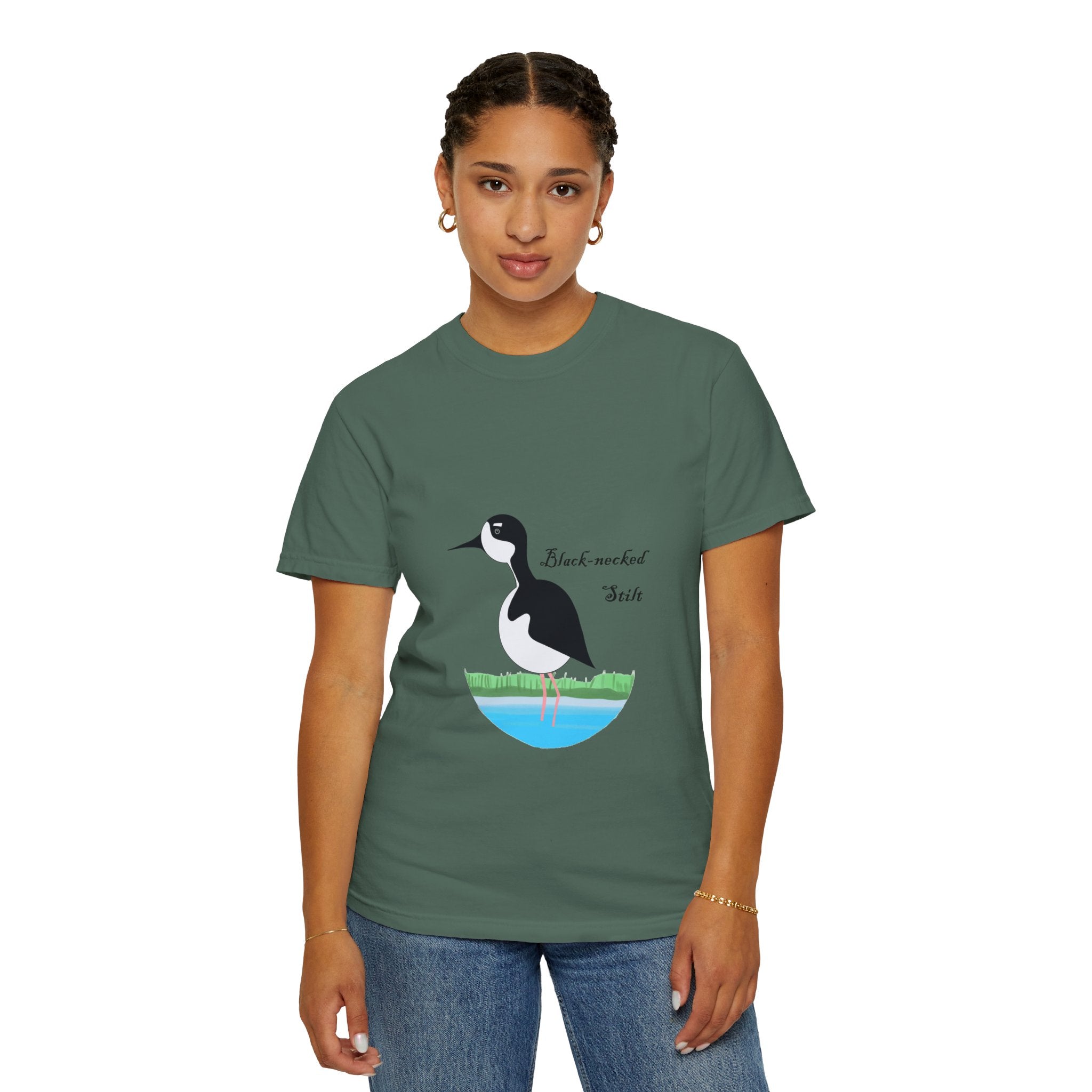 Black-necked Stilt T-Shirt – Birdwatching Nature Tee