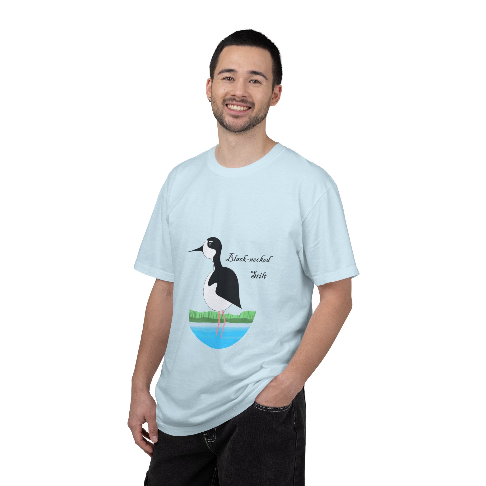 Black-necked Stilt T-Shirt – Birdwatching Nature Tee