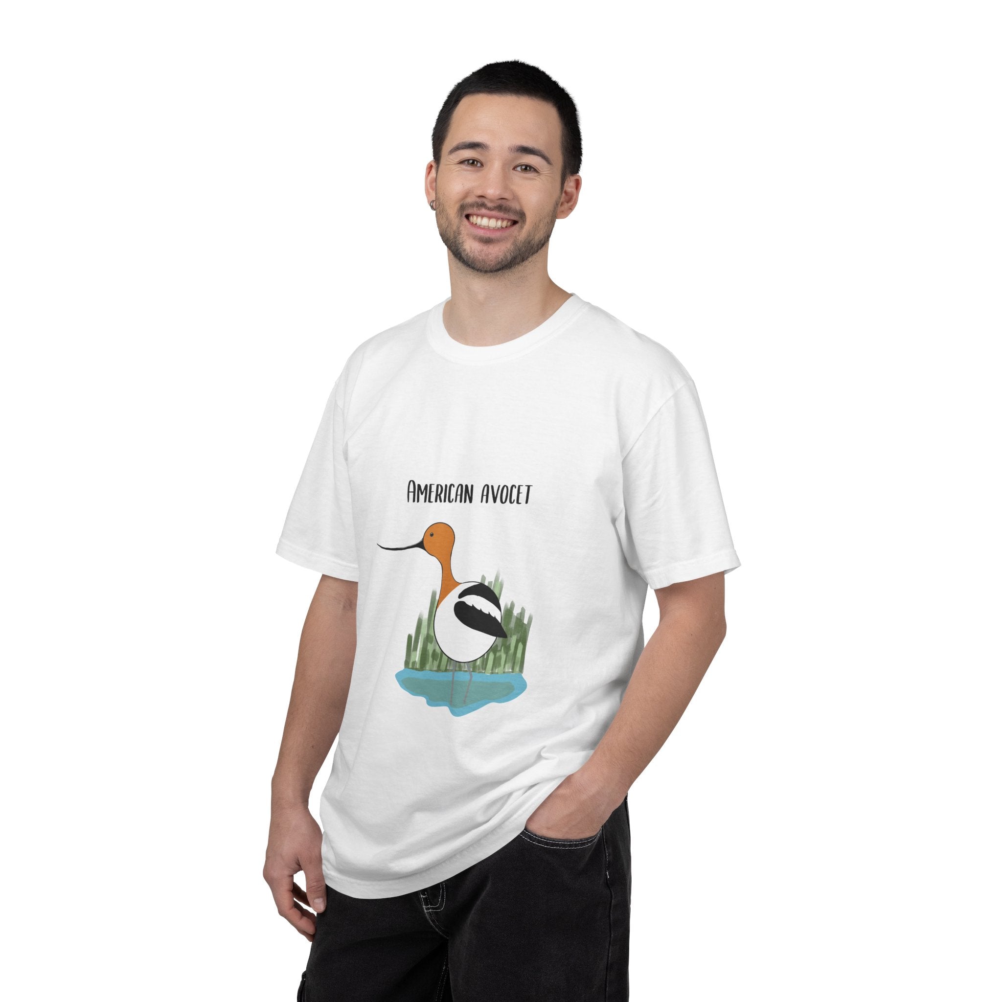 American Avocet Bird T-Shirt — Graphic Shorebird Nature Tee
