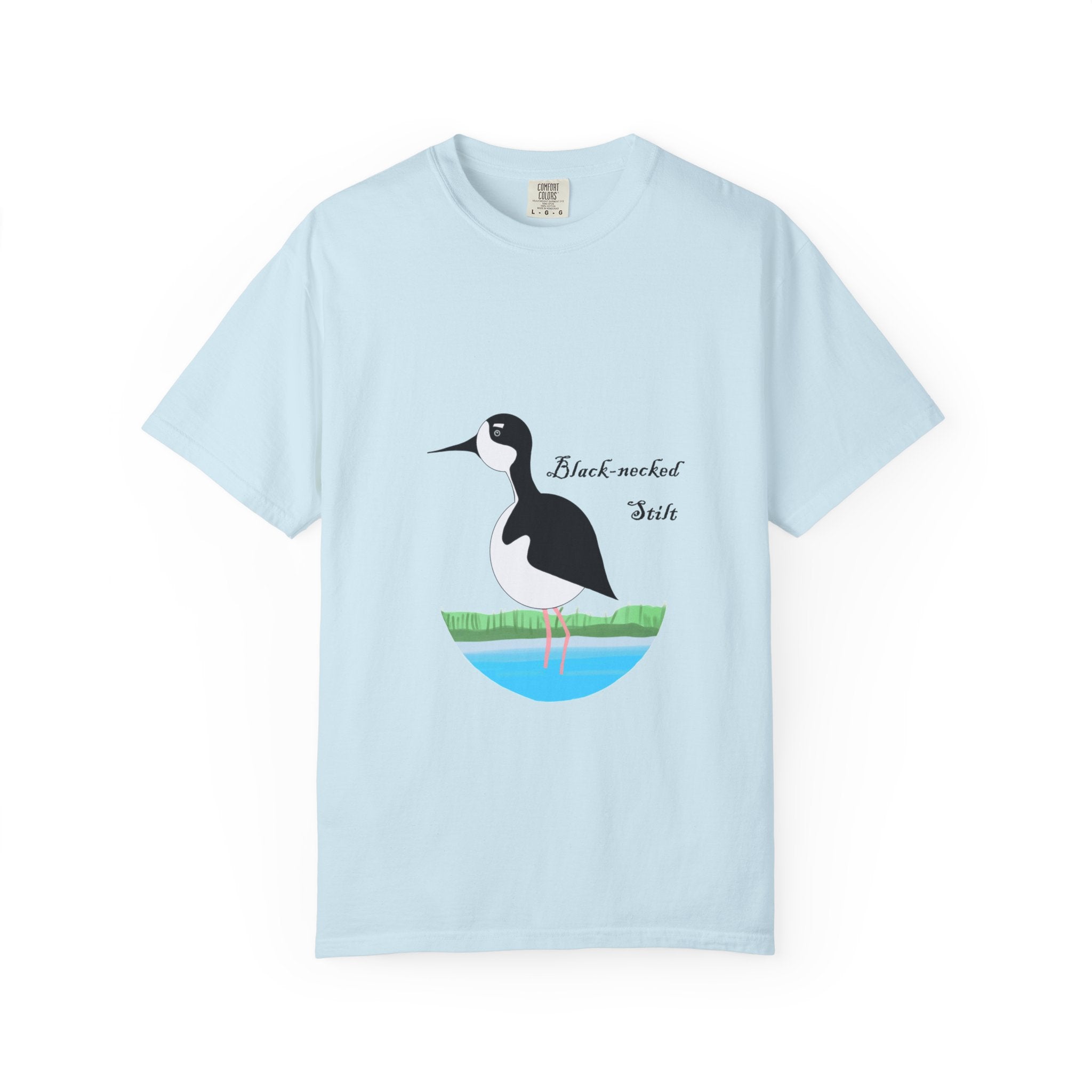 Black-necked Stilt T-Shirt – Birdwatching Nature Tee