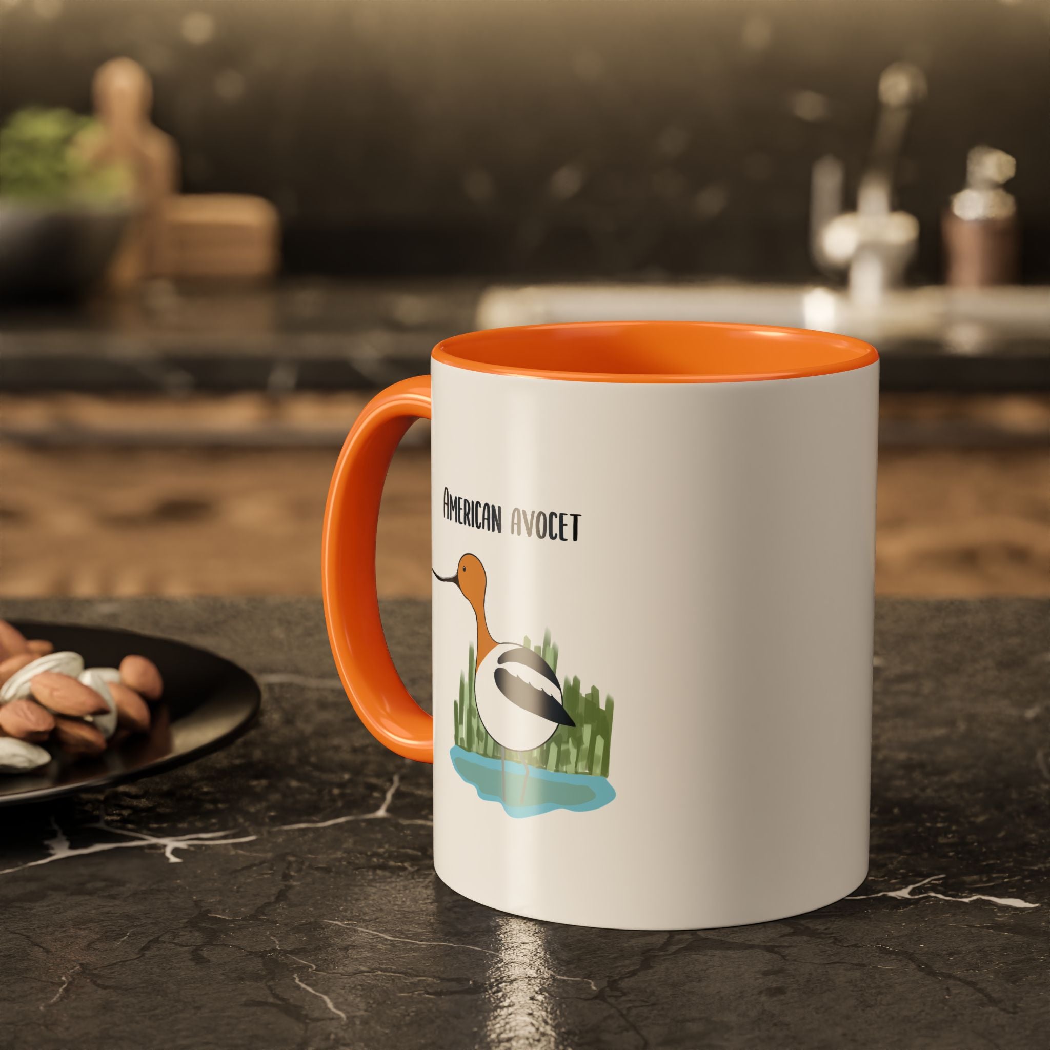 American Avocet Coffee Mug — Colorful Bird Illustration (11oz, 15oz)