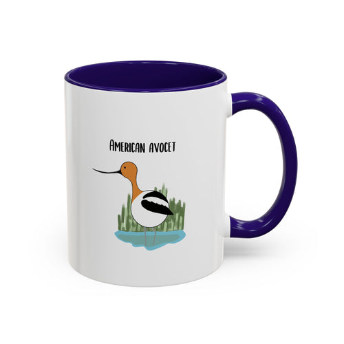 American Avocet Coffee Mug — Colorful Bird Illustration (11oz, 15oz)