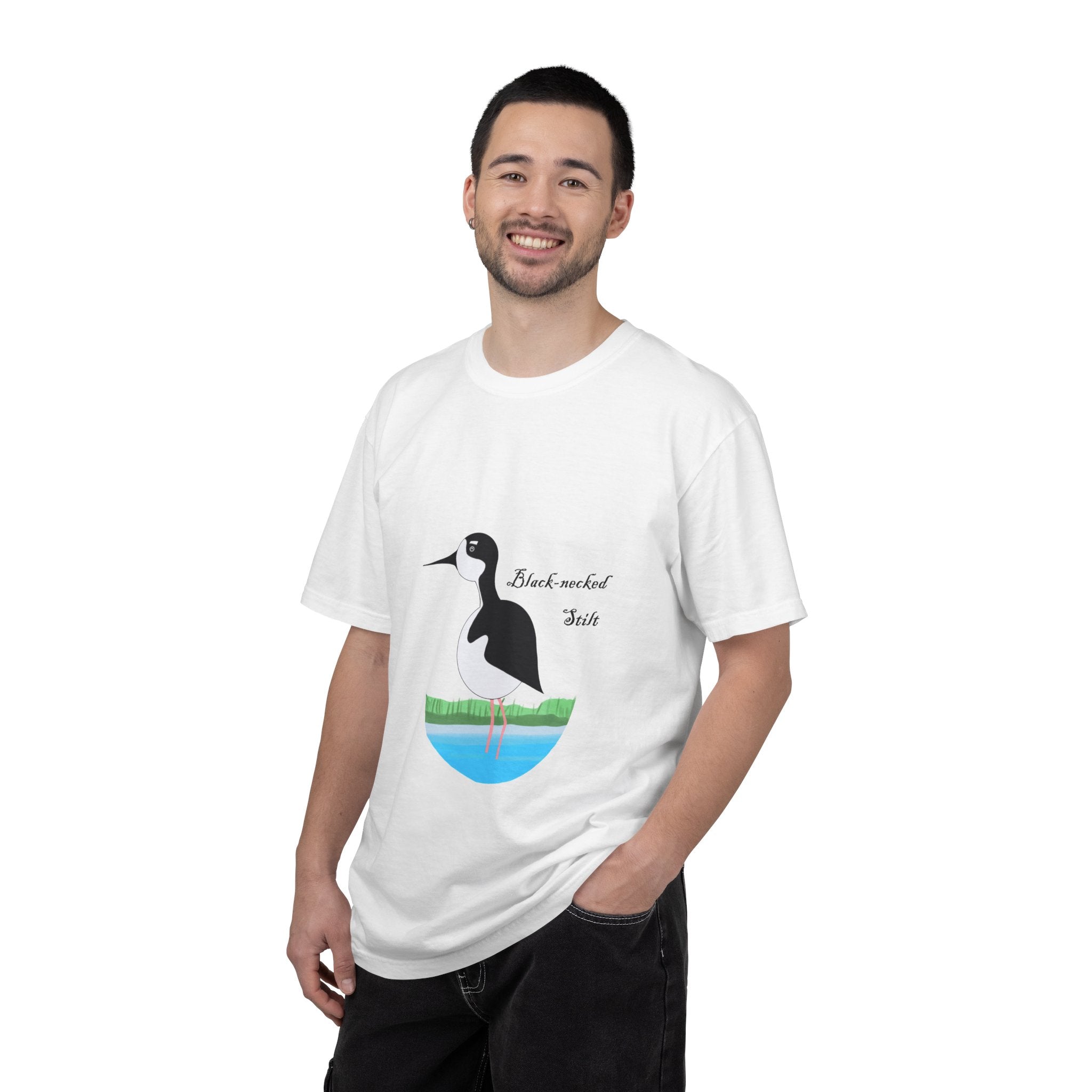 Black-necked Stilt T-Shirt – Birdwatching Nature Tee