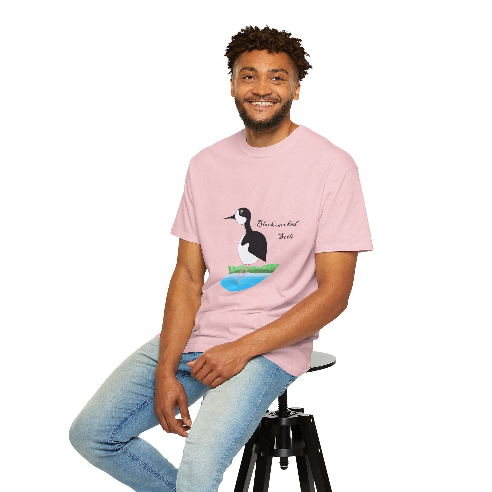 Black-necked Stilt T-Shirt – Birdwatching Nature Tee