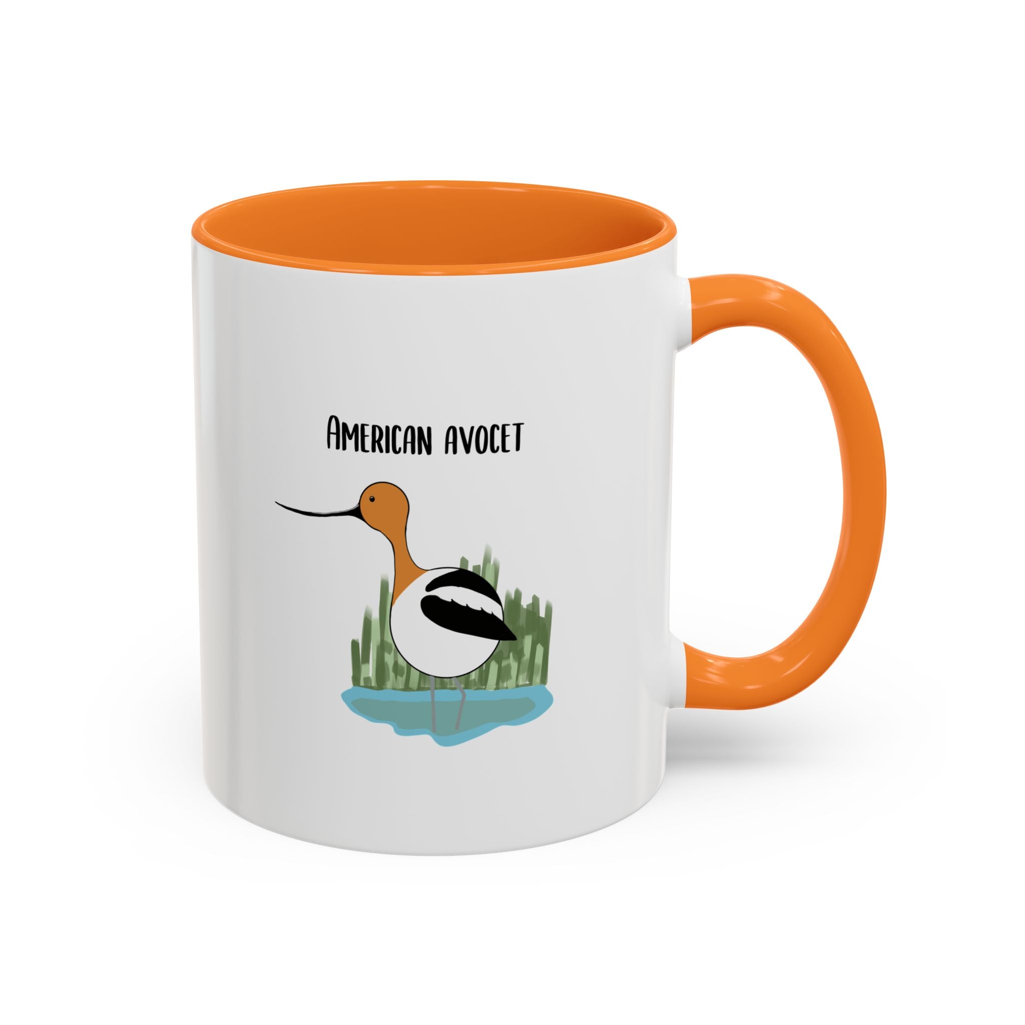 American Avocet Coffee Mug — Colorful Bird Illustration (11oz, 15oz)